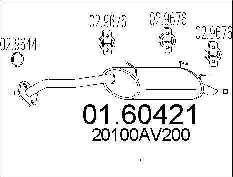 MTS 01.60421 - Silenziatore posteriore autozon.pro