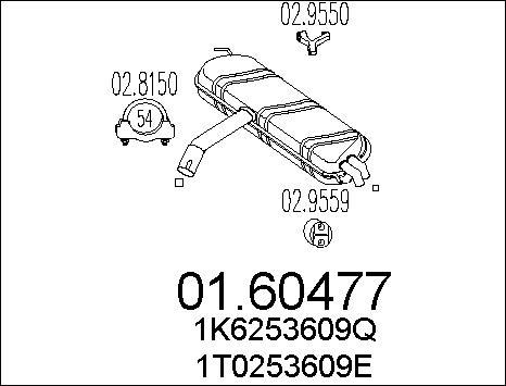 MTS 01.60477 - Silenziatore posteriore autozon.pro