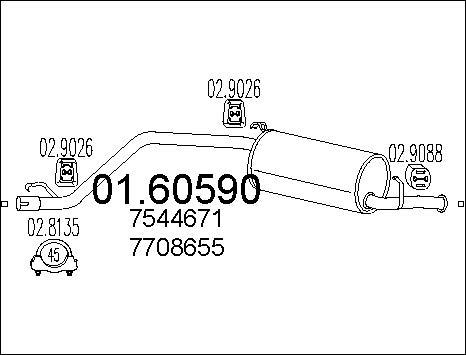 MTS 01.60590 - Silenziatore posteriore autozon.pro