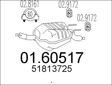 MTS 01.60517 - Silenziatore posteriore autozon.pro