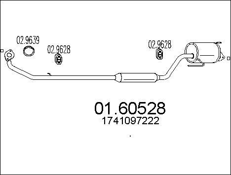 MTS 01.60528 - Silenziatore posteriore autozon.pro