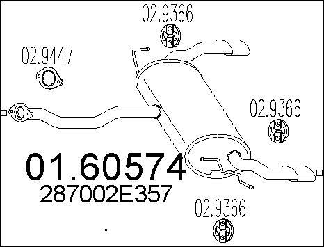 MTS 01.60574 - Silenziatore posteriore autozon.pro