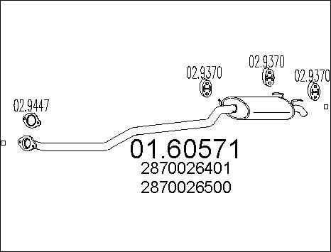 MTS 01.60571 - Silenziatore posteriore autozon.pro