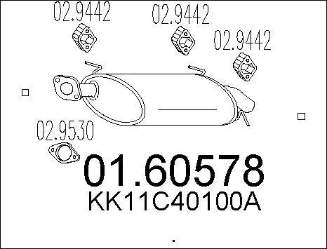 MTS 01.60578 - Silenziatore posteriore autozon.pro