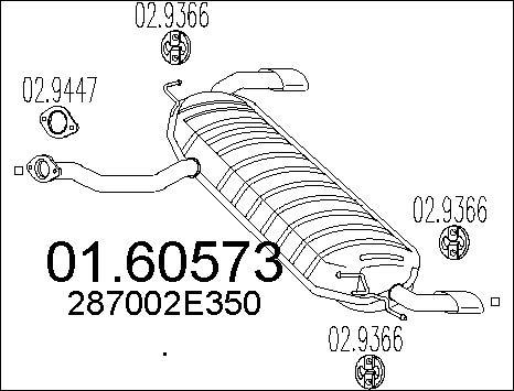 MTS 01.60573 - Silenziatore posteriore autozon.pro