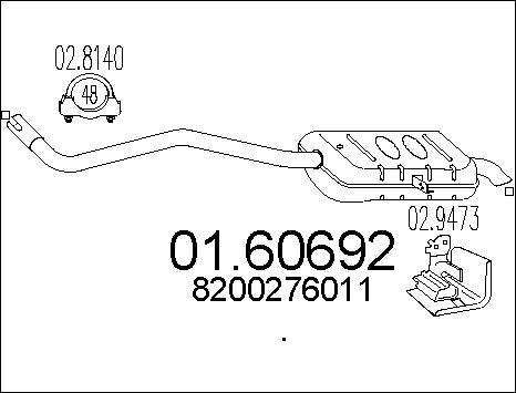 MTS 01.60692 - Silenziatore posteriore autozon.pro