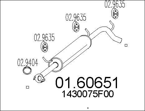 MTS 01.60651 - Silenziatore posteriore autozon.pro