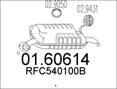 MTS 01.60614 - Silenziatore posteriore autozon.pro