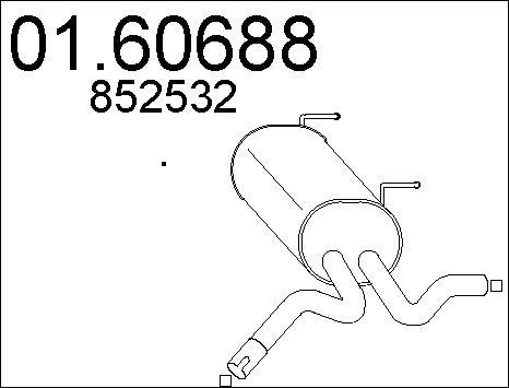 MTS 01.60688 - Silenziatore posteriore autozon.pro