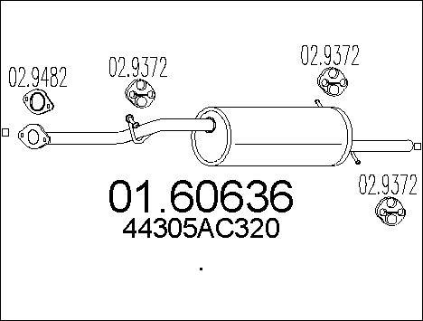 MTS 01.60636 - Silenziatore posteriore autozon.pro