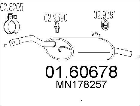 MTS 01.60678 - Silenziatore posteriore autozon.pro