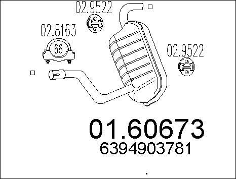 MTS 01.60673 - Silenziatore posteriore autozon.pro