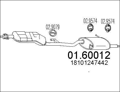 MTS 01.60012 - Silenziatore posteriore autozon.pro