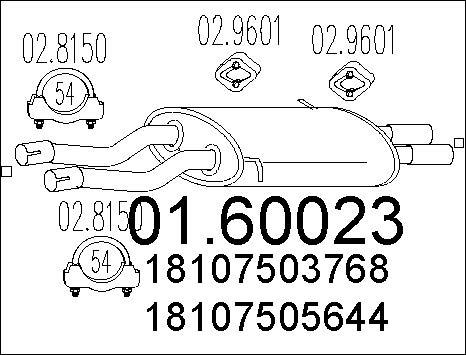 MTS 01.60023 - Silenziatore posteriore autozon.pro