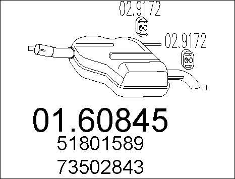 MTS 01.60845 - Silenziatore posteriore autozon.pro