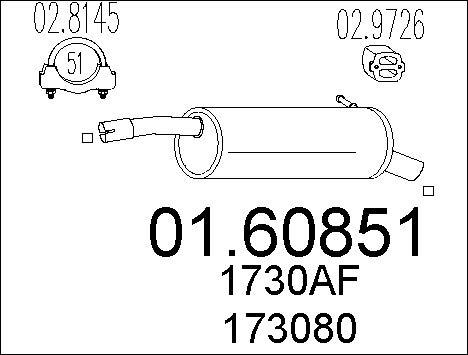 MTS 01.60851 - Silenziatore posteriore autozon.pro