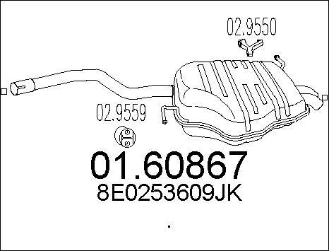 MTS 01.60867 - Silenziatore posteriore autozon.pro