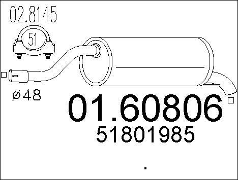 MTS 01.60806 - Silenziatore posteriore autozon.pro