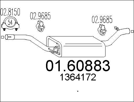 MTS 01.60883 - Silenziatore posteriore autozon.pro