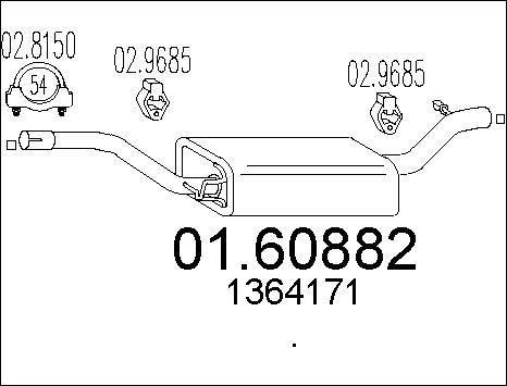 MTS 01.60882 - Silenziatore posteriore autozon.pro