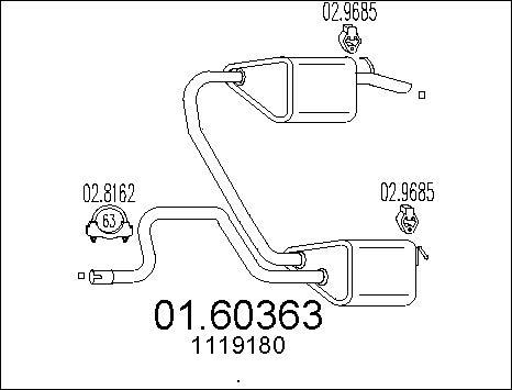 MTS 01.60363 - Silenziatore posteriore autozon.pro