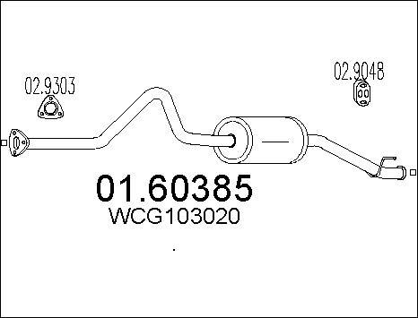 MTS 01.60385 - Silenziatore posteriore autozon.pro