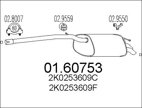 MTS 01.60753 - Silenziatore posteriore autozon.pro