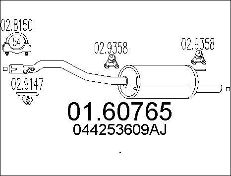 MTS 01.60765 - Silenziatore posteriore autozon.pro