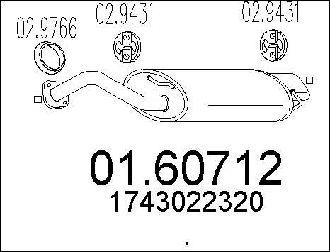 MTS 01.60712 - Silenziatore posteriore autozon.pro