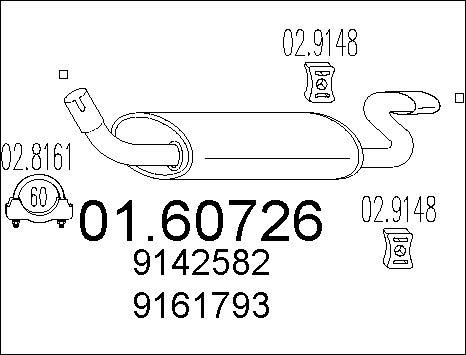 MTS 01.60726 - Silenziatore posteriore autozon.pro