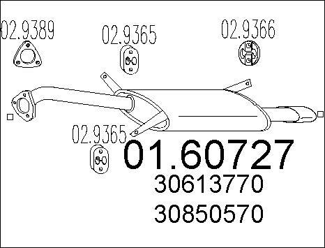 MTS 01.60727 - Silenziatore posteriore autozon.pro