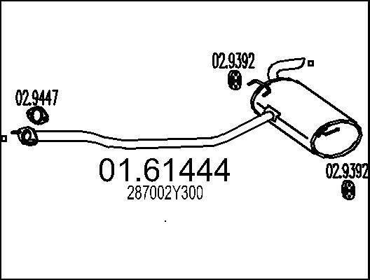 MTS 01.61444 - Silenziatore posteriore autozon.pro