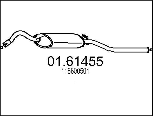 MTS 01.61455 - Silenziatore posteriore autozon.pro