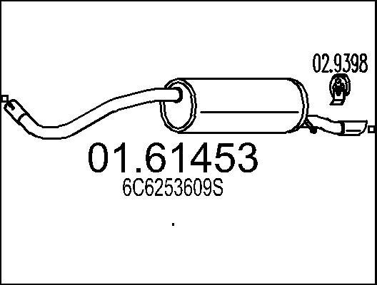 MTS 01.61453 - Silenziatore posteriore autozon.pro