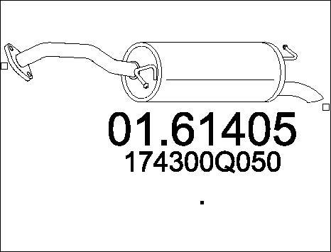 MTS 01.61405 - Silenziatore posteriore autozon.pro