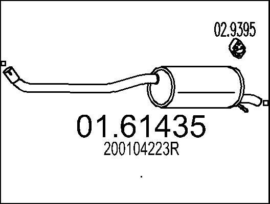 MTS 01.61435 - Silenziatore posteriore autozon.pro