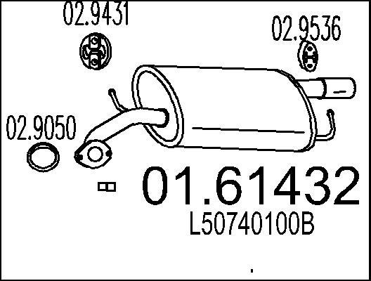 MTS 01.61432 - Silenziatore posteriore autozon.pro