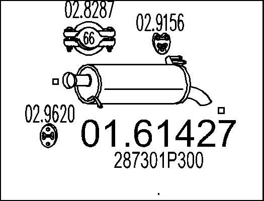 MTS 01.61427 - Silenziatore posteriore autozon.pro