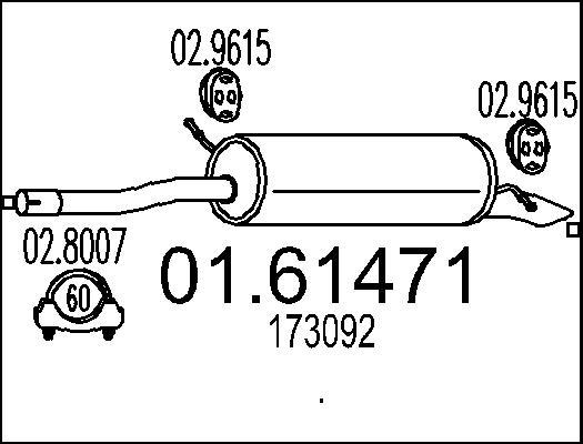 MTS 01.61471 - Silenziatore posteriore autozon.pro