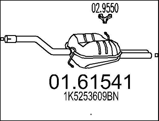 MTS 01.61541 - Silenziatore posteriore autozon.pro