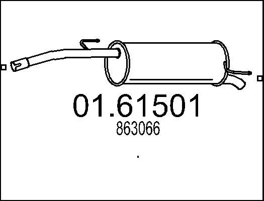 MTS 01.61501 - Silenziatore posteriore autozon.pro