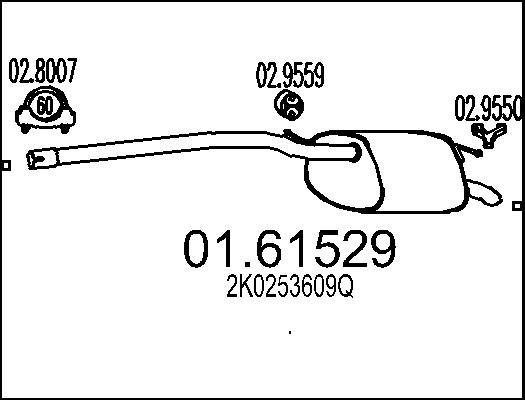 MTS 01.61529 - Silenziatore posteriore autozon.pro