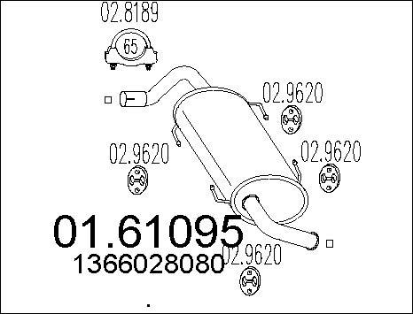 MTS 01.61095 - Silenziatore posteriore autozon.pro