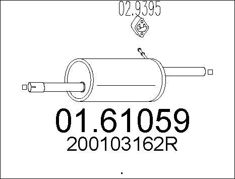 MTS 01.61059 - Silenziatore posteriore autozon.pro