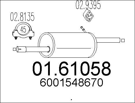 MTS 01.61058 - Silenziatore posteriore autozon.pro