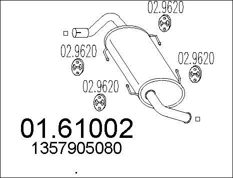 MTS 01.61002 - Silenziatore posteriore autozon.pro