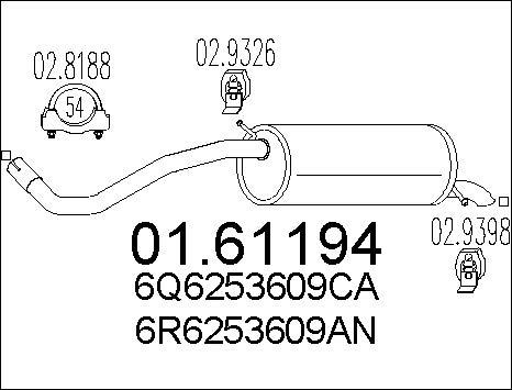 MTS 01.61194 - Silenziatore posteriore autozon.pro