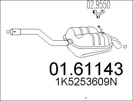 MTS 01.61143 - Silenziatore posteriore autozon.pro