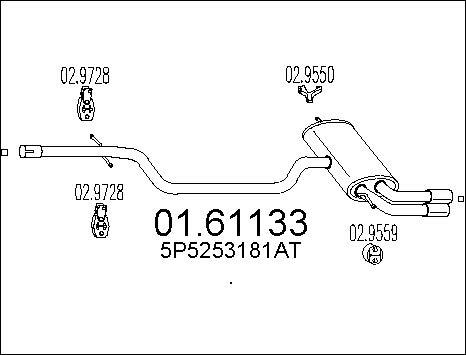 MTS 01.61133 - Silenziatore posteriore autozon.pro