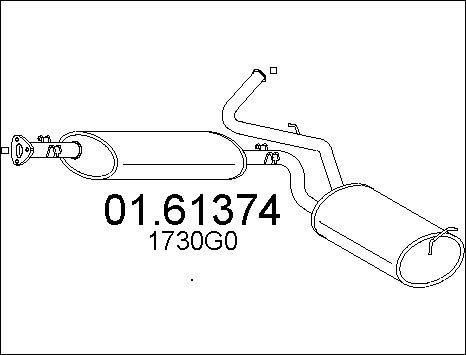 MTS 01.61374 - Silenziatore posteriore autozon.pro